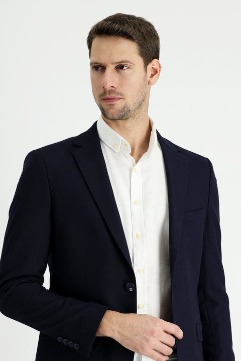 Dark Navy 6 Drop Regular Fit Classic Jacket