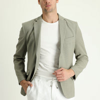 Yağ Yeşili-Olive 7 Drop Super Slim Fit Eksra Dar Kesim Klasik Ceket