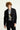 Siyah Techno-Line Slim Fit Dar Kesim Örme Spor Ceket