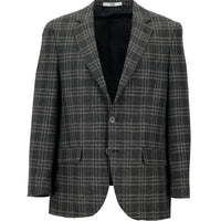 Koyu Füme Relaxed Fit Rahat Kesim Ekose Ceket