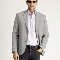 Açık Gri 7 Drop Slim Fit Dar Kesim Ceket