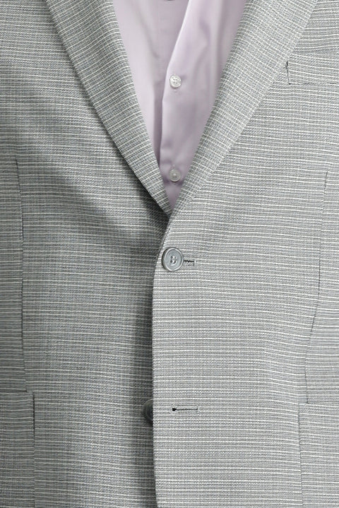 Açık Gri 7 Drop Slim Fit Dar Kesim Ceket