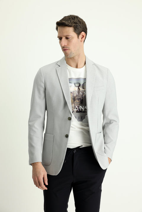 Taş 6 Drop Regular Fit Standart Kesim Klasik Kareli Ceket