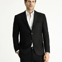 Black 7 Drop Slim Fit Classic Patterned Jacket