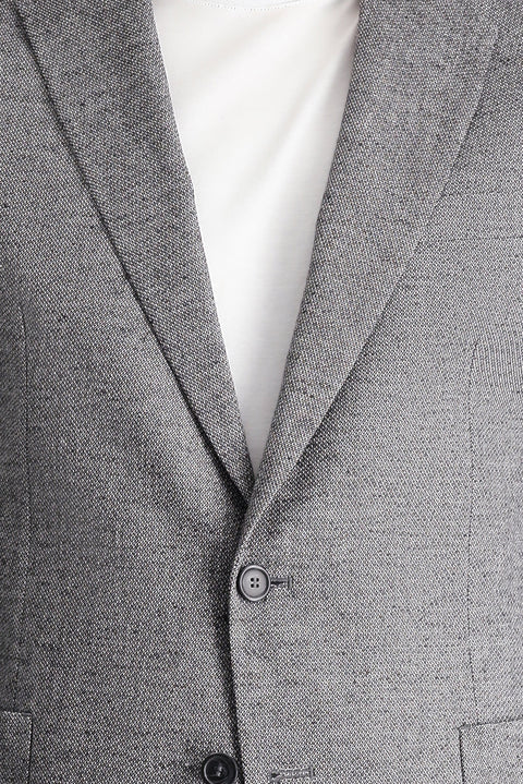 Black 7 Drop Slim Fit Classic Patterned Jacket