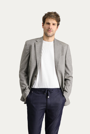 Koyu Yeşil Slim Fit Dar Kesim Klasik Desenli Ceket