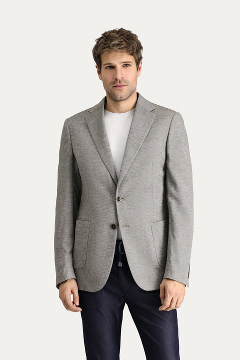 Koyu Yeşil 4 Drop Relaxed Fit Rahat Kesim Klasik Desenli Ceket