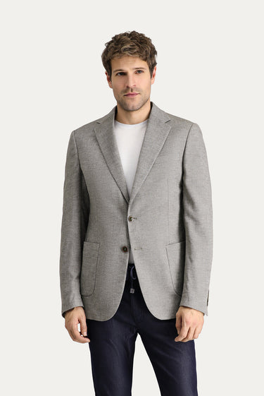 Koyu Yeşil Slim Fit Dar Kesim Klasik Desenli Ceket