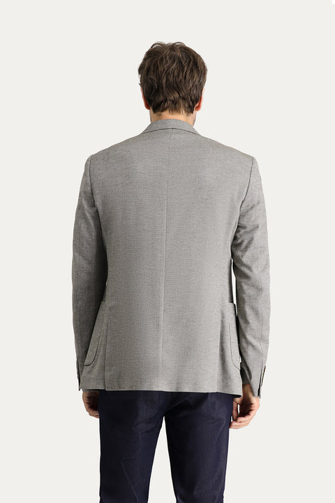 Koyu Yeşil 4 Drop Relaxed Fit Rahat Kesim Klasik Desenli Ceket