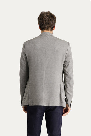 Koyu Yeşil Slim Fit Dar Kesim Klasik Desenli Ceket