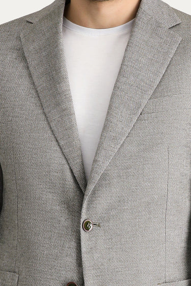 Koyu Yeşil Slim Fit Dar Kesim Klasik Desenli Ceket