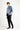 Siyah Slim Fit Dar Kesim Denim Look Likralı Pantolon