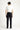 Siyah Slim Fit Dar Kesim Denim Look Likralı Pantolon