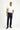 Orta Lacivert Slim Fit Dar Kesim Denim Look Likralı Pantolon