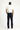 Orta Lacivert Slim Fit Dar Kesim Denim Look Likralı Pantolon