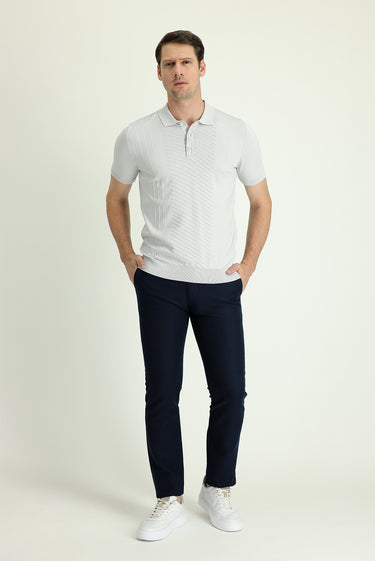 Koyu Lacivert Regular Fit Pamuk Kanvas / Chino Pantolon