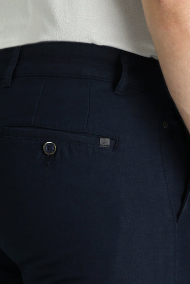 Koyu Lacivert Regular Fit Pamuk Kanvas / Chino Pantolon
