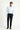 Koyu Lacivert Slim Fit Dar Kesim Beli Lastikli İpli Likralı Pantolon