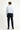 Koyu Lacivert Slim Fit Dar Kesim Beli Lastikli İpli Likralı Pantolon