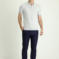 Orta Lacivert Regular Fit Likralı Denim Look Pantolon