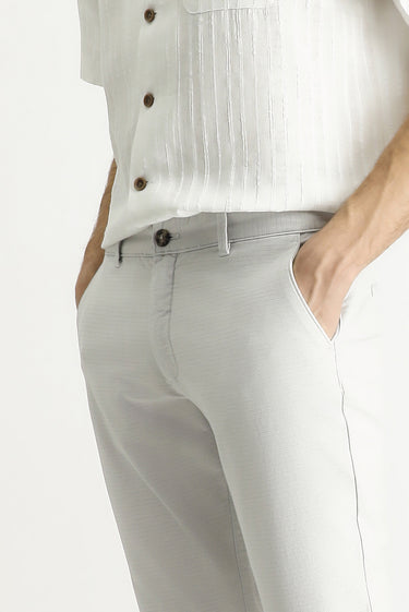 Taş Slim Fit Dar Kesim Desenli Likralı Kanvas / Chino Pantolon