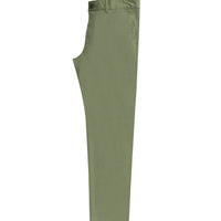 Orta Haki Slim Fit Dar Kesim Likralı Kanvas / Chino Pantolon