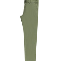 Orta Haki Slim Fit Dar Kesim Likralı Kanvas / Chino Pantolon