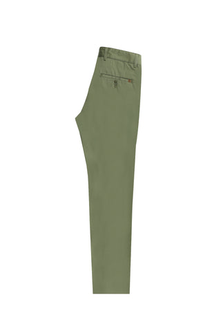  Orta Haki 7 Drop Slim Fit Dar Kesim Likralı Kanvas / Chino Pantolon