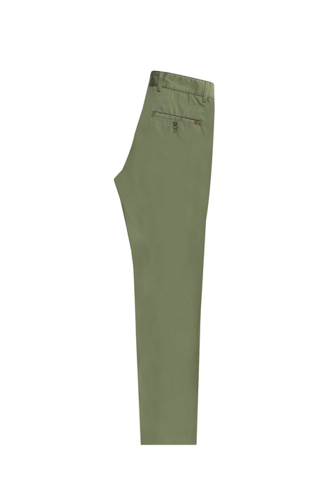 Medium Khaki Slim Fit Stretch Canvas / Chino Trousers