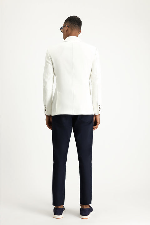 Koyu Lacivert Regular Fit Standart Kesim Likralı Kanvas / Chino Pantolon