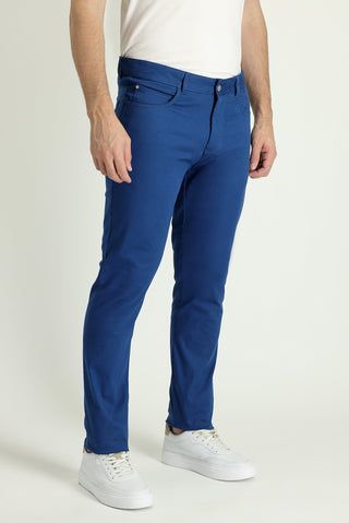  Havacı Mavi 6 Drop Regular Fit Standart Kesim Likralı Kanvas / Chino Pantolon