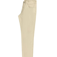 Açık Bej Slim Fit Dar Kesim Likralı Kanvas / Chino Pantolon