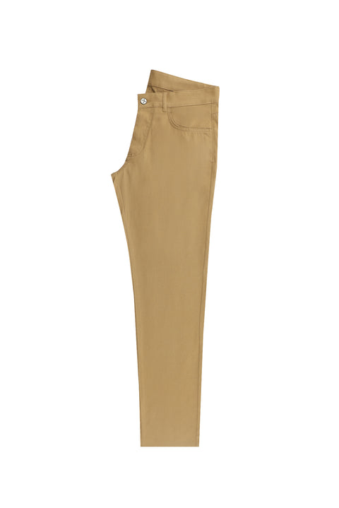 Camel 7 Drop Slim Fit Dar Kesim Likralı Kanvas / Chino Pantolon