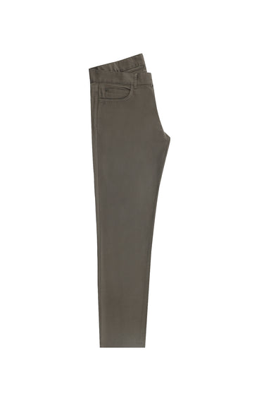  Asker Haki Slim Fit Dar Kesim Likralı Kanvas / Chino Pantolon