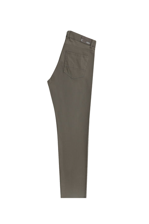 Military Khaki Slim Fit Stretch Canvas / Chino Trousers
