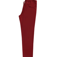 Açık Bordo Slim Fit Dar Kesim Likralı Kanvas / Chino Pantolon