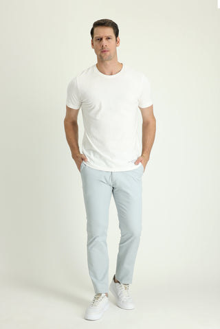  Gümüş 6 Drop Regular Fit Standart Kesim Likralı Kanvas / Chino Pantolon