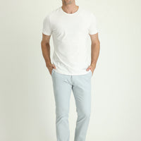 Gümüş Regular Fit Standart Kesim Likralı Kanvas / Chino Pantolon
