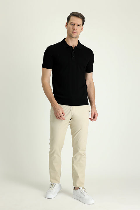 Açık Bej 6 Drop Regular Fit Standart Kesim Likralı Kanvas / Chino Pantolon