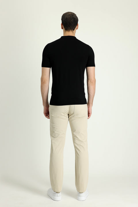 Açık Bej 6 Drop Regular Fit Standart Kesim Likralı Kanvas / Chino Pantolon