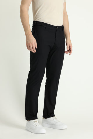  Siyah 6 Drop Regular Fit Standart Kesim Likralı Kanvas / Chino Pantolon