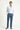 Havacı Mavi Slim Fit Dar Kesim Likralı Saten Kanvas / Chino Pantolon