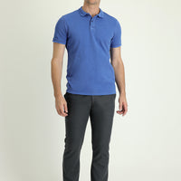 Orta Füme Regular Fit Tokalı Pamuklu Kanvas / Chino Pantolon