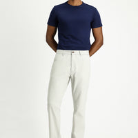 Light Grey Slim Fit Stretch Canvas / Chino Trousers