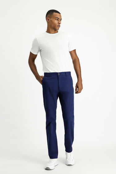  Açık Lacivert Regular Fit Likralı Kanvas / Chino Pantolon