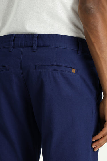 Açık Lacivert Super Slim Fit Ekstra Dar Kesim Likralı Kanvas / Chino Pantolon