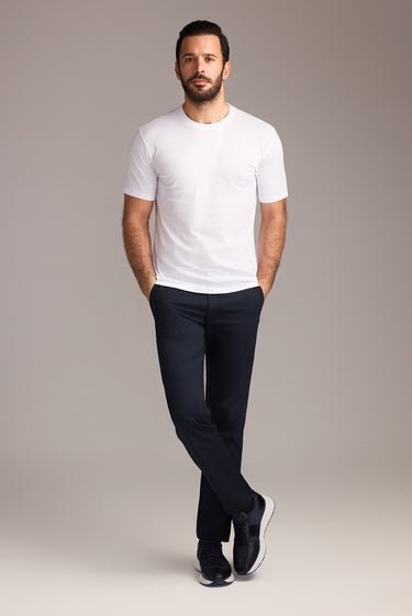  Orta Lacivert Regular Fit Likralı Kanvas / Chino Pantolon