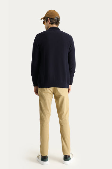  Orta Bej Regular Fit Likralı Kanvas / Chino Pantolon