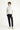  Koyu Lacivert Slim Fit Dar Kesim Beli Lastikli Keten Karışımlı Kanvas / Chino Pantolon