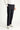  Koyu Lacivert Slim Fit Dar Kesim Beli Lastikli Keten Karışımlı Kanvas / Chino Pantolon